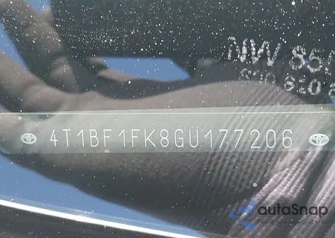 2016 Toyota Camry Se z USA, uszkodzony, nr VIN 4T1BF1FK8GU177206